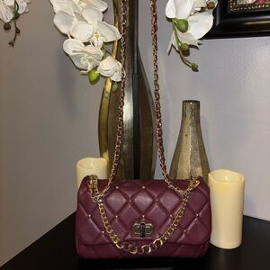 Badgley Mischka Gemma Quilted Studded Crossbody Bag
